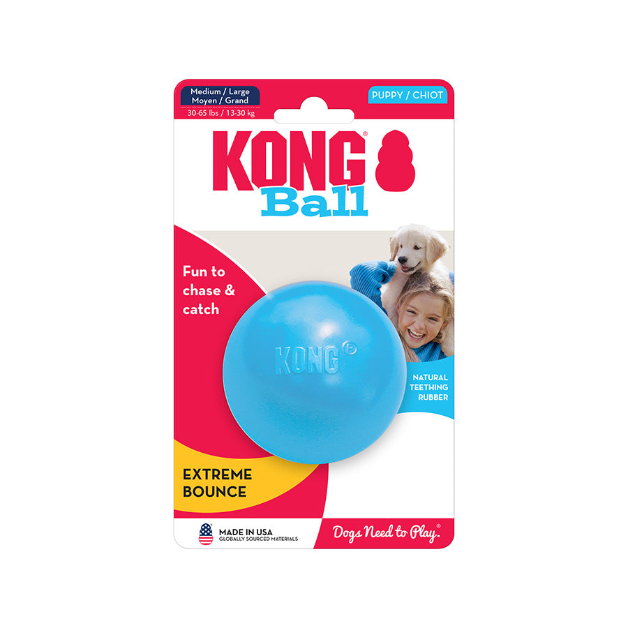Kong Puppy Ball with Hole Dog Toy Medium/Large