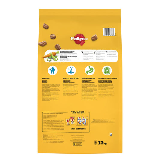 Pedigree Complete Adult Dry Dog Food Poultry & Veg 12kg
