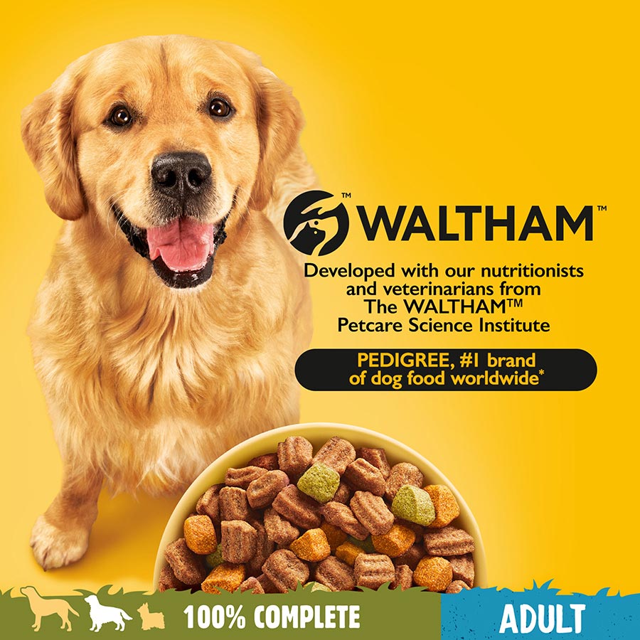 Pedigree Complete Adult Dry Dog Food Poultry & Veg 12kg