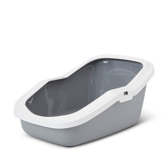 Savic Aseo High Back Litter Tray Grey