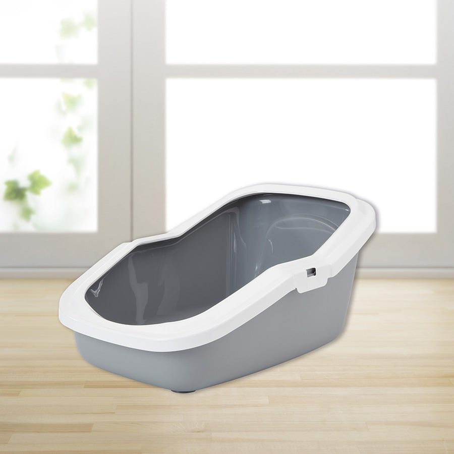 Savic Aseo High Back Litter Tray Grey