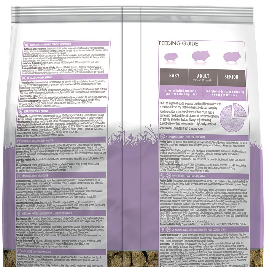 Selective Naturals Grain Free Guinea Pig Food 1.5kg