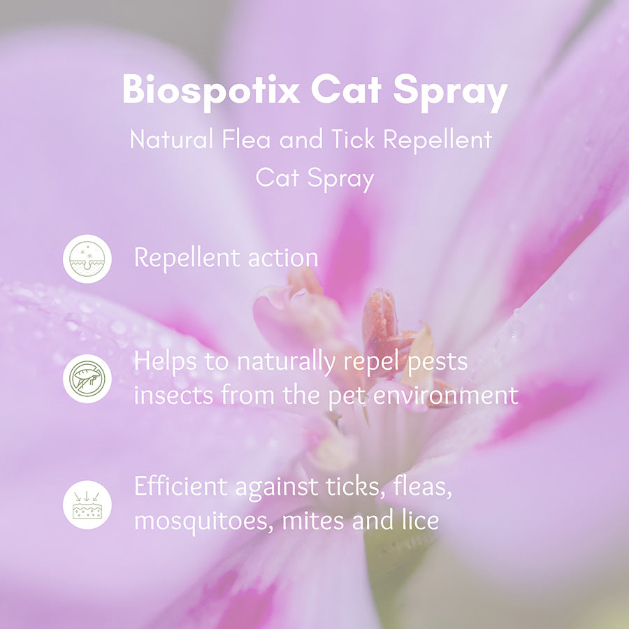 BIOGANCE Biospotix Natural Flea & Tick Repellent Cat Spray 500ml