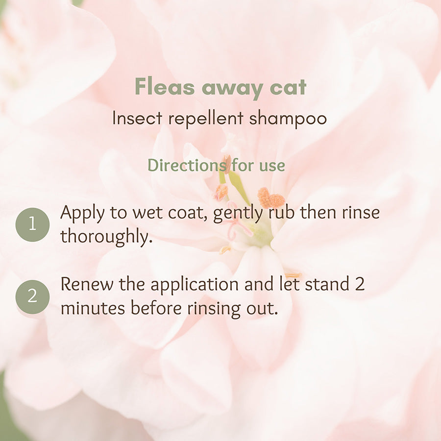 Biogance Fleas Away Anti-Parasite Cat Shampoo With Geraniol & Aloe Vera 250ml