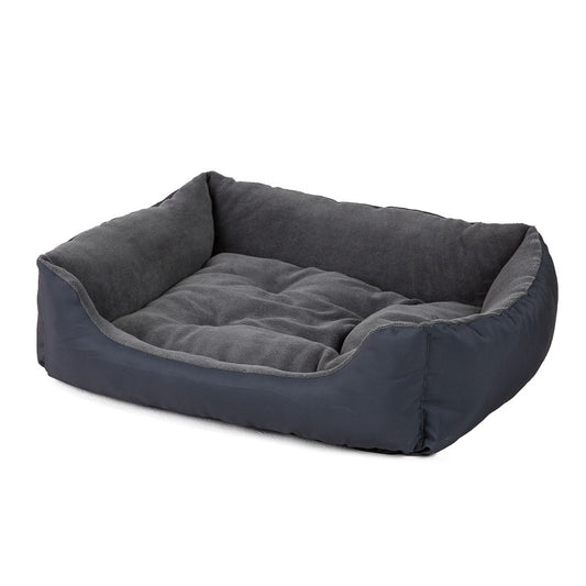 Pets at Home Fleece Square Dog Bed Charcoal Large