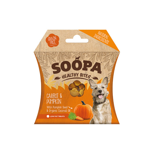 Soopa Healthy Bites Dog Treat Carrot & Pumpkin 50g