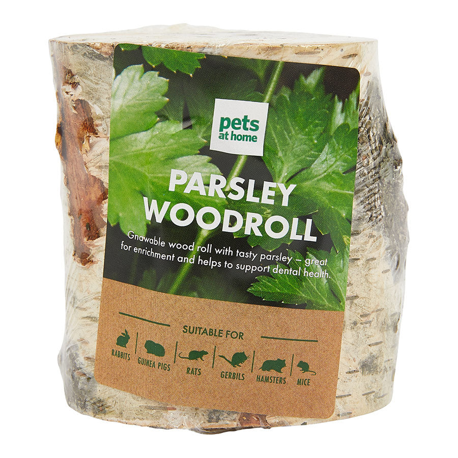 Pets at Home Small Animal Wood Roll Treats Carrot/Parsley