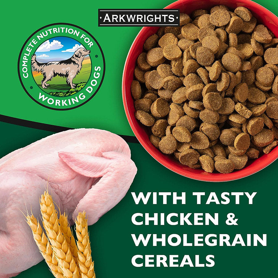 Arkwrights Working Adult Dry Dog Food with Chicken 15kg
