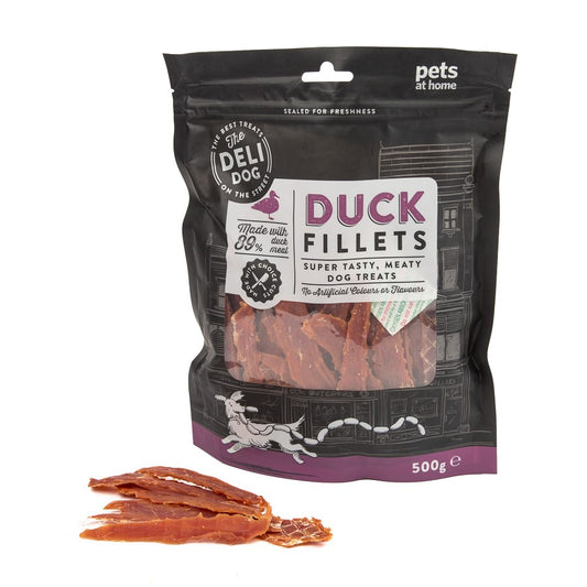 The Deli Dog Duck Fillets Dog Treats 500g