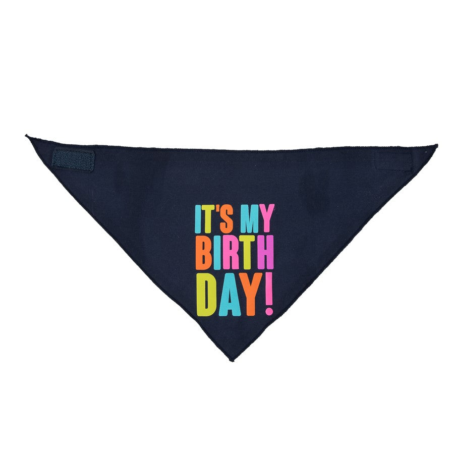 Party Dog Birthday Bandana Dog Navy Medium/Large