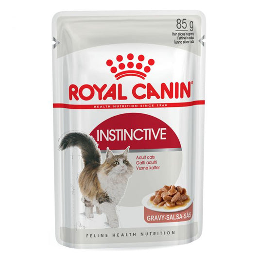Royal Canin Feline Instinctive Adult Wet Cat Food In Gravy 48x85g