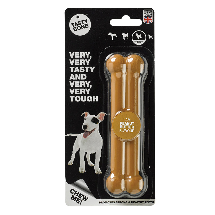 TastyBone Peanut Butter Dog Chew Toy Small/Medium