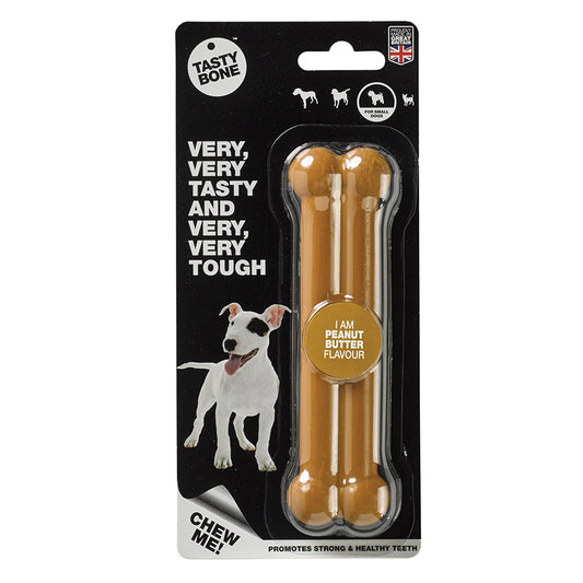 TastyBone Peanut Butter Dog Chew Toy Small/Medium
