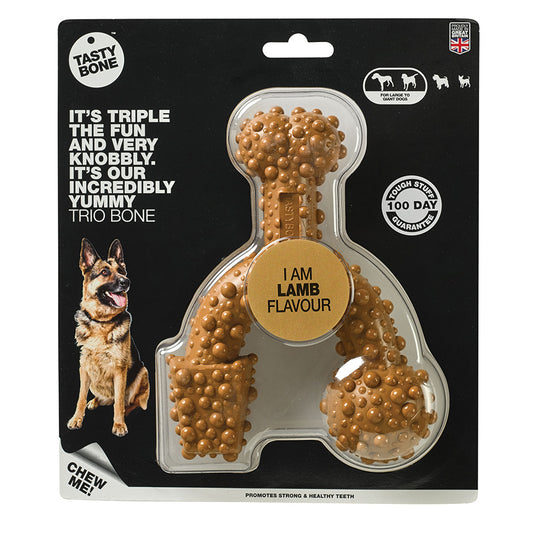 TastyBone Trio Lamb Flavour Dog Chew Toy Brown Large/X Large