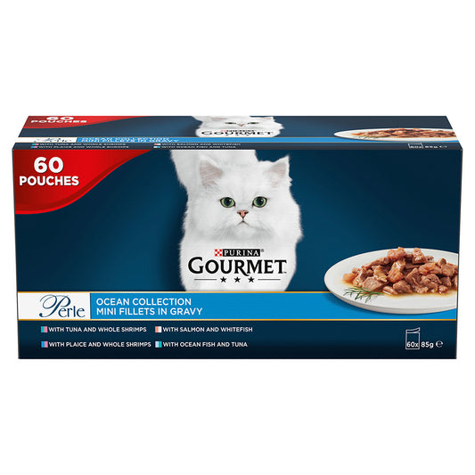 Gourmet Perle Wet Cat Food Ocean Collection 60x85g