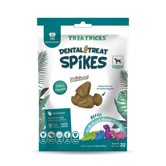 Natura Nourish Dental Treat Spikes Dog Toy Refills 183g