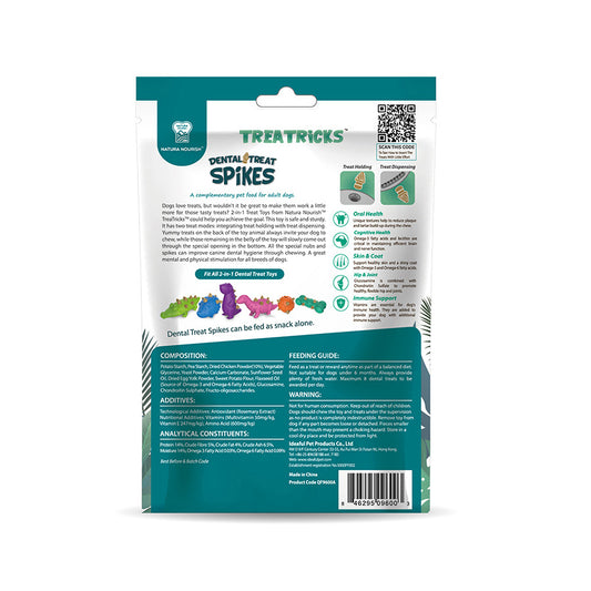 Natura Nourish Dental Treat Spikes Dog Toy Refills 183g