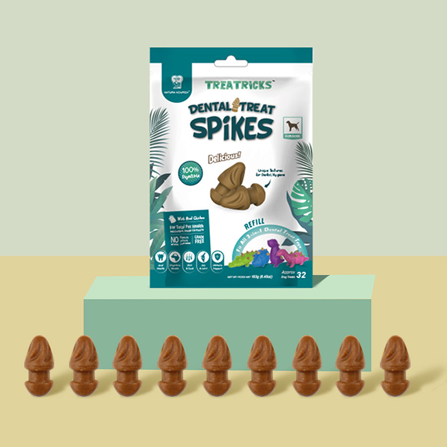Natura Nourish Dental Treat Spikes Dog Toy Refills 183g