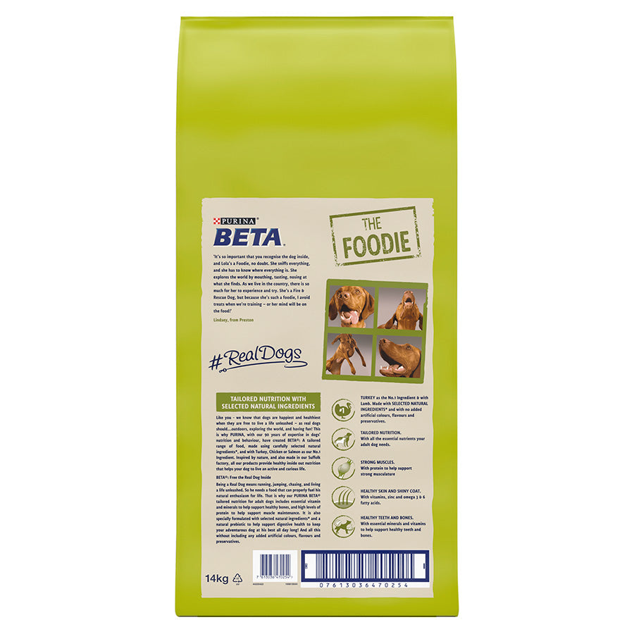 Beta Adut Dry Dog Food Turkey & Lamb 14kg