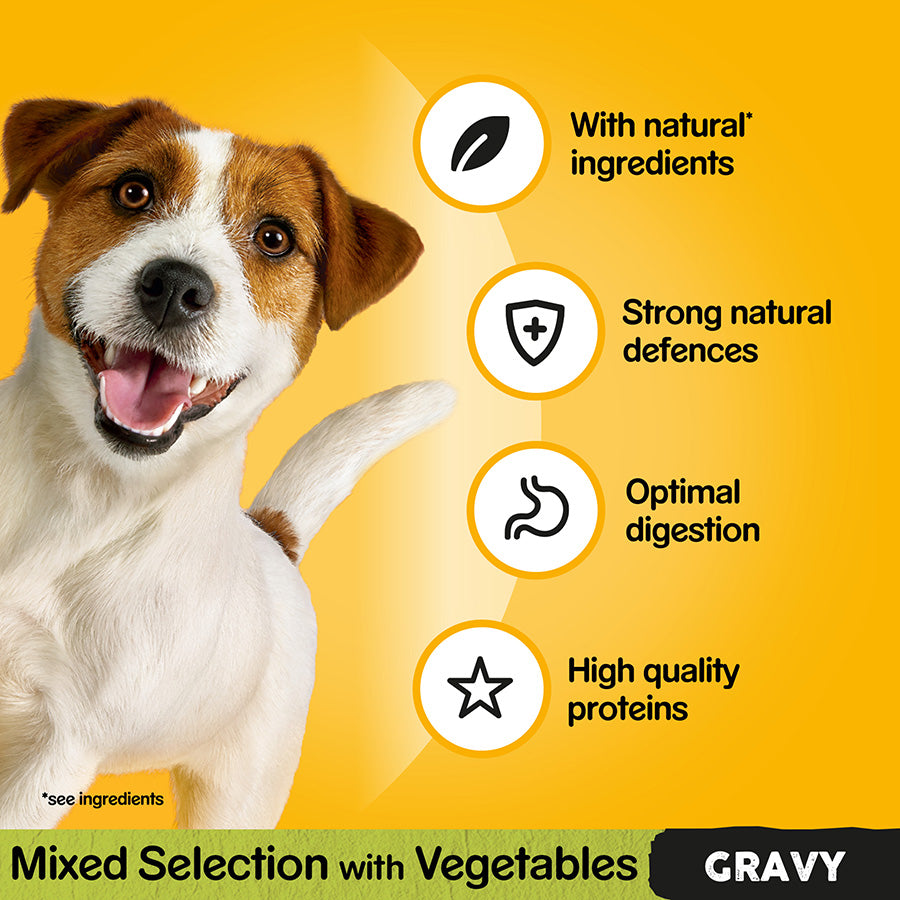 Pedigree Wet Adult Dog Food Mixed In Gravy Giant 80x100g