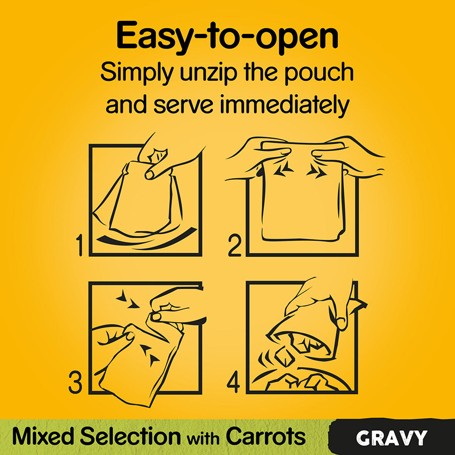 Pedigree Wet Adult Dog Food Mixed In Gravy Giant 80x100g