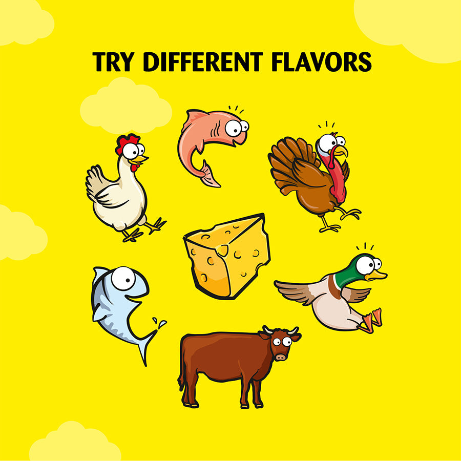 Dreamies Variety Snack Box Cat Treats with Chicken, Cheese & Salmon 12x60g