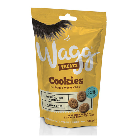 Wagg Dog Treats Cookies with Peanut Butter & Banana 125g