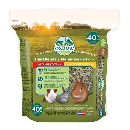 Oxbow Hay Blends Small Animal Food Western Timothy & Orchard Grass 1.1kg