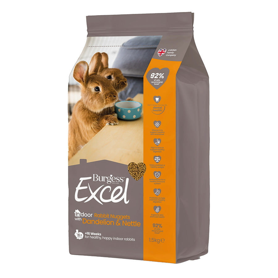 Burgess Excel Indoor Rabbit Nuggets 1.5kg