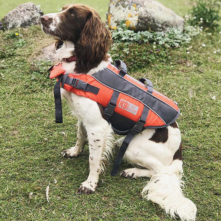 K9 Pursuits Float Coat Dog Life Jacket Orange