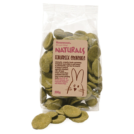 Rosewood Naturals Fenugreek Crunchies Small Animal Treats 200g
