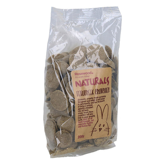 Rosewood Naturals Fenugreek Crunchies Small Animal Treats 200g