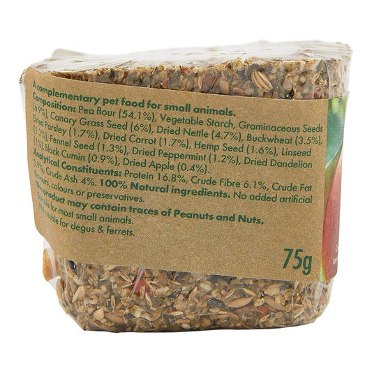 Pets at Home Small Animal Nibble Pot Treats with Apple, Camomile or Beetroot 75g