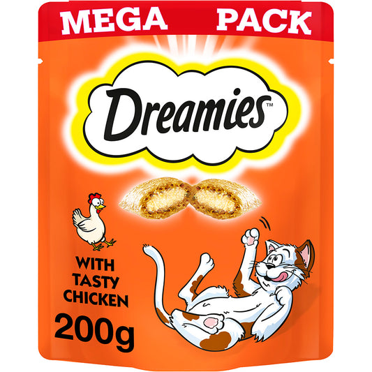 Dreamies Cat Treat Biscuits with Chicken 200g