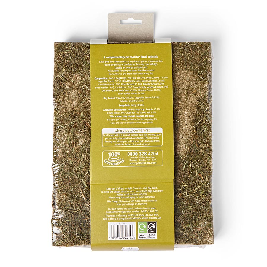 Woodlands Small Animal Forage Mat & Treats 175g