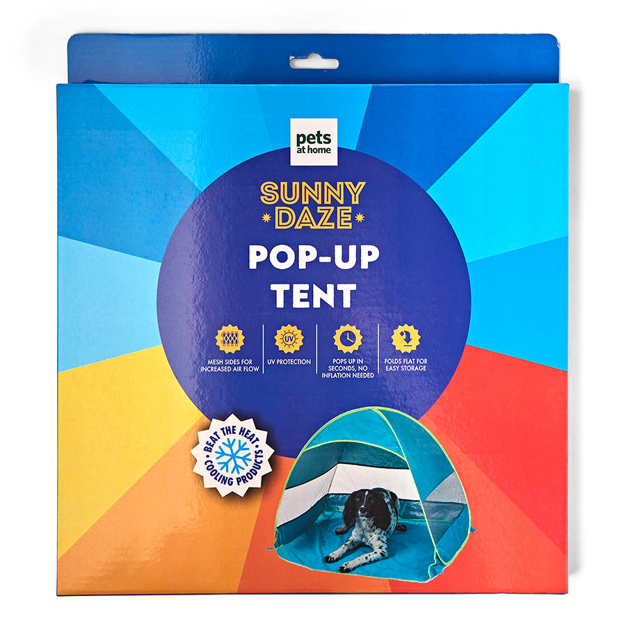 Sunny Daze Pop-Up Dog Shelter Blue Large