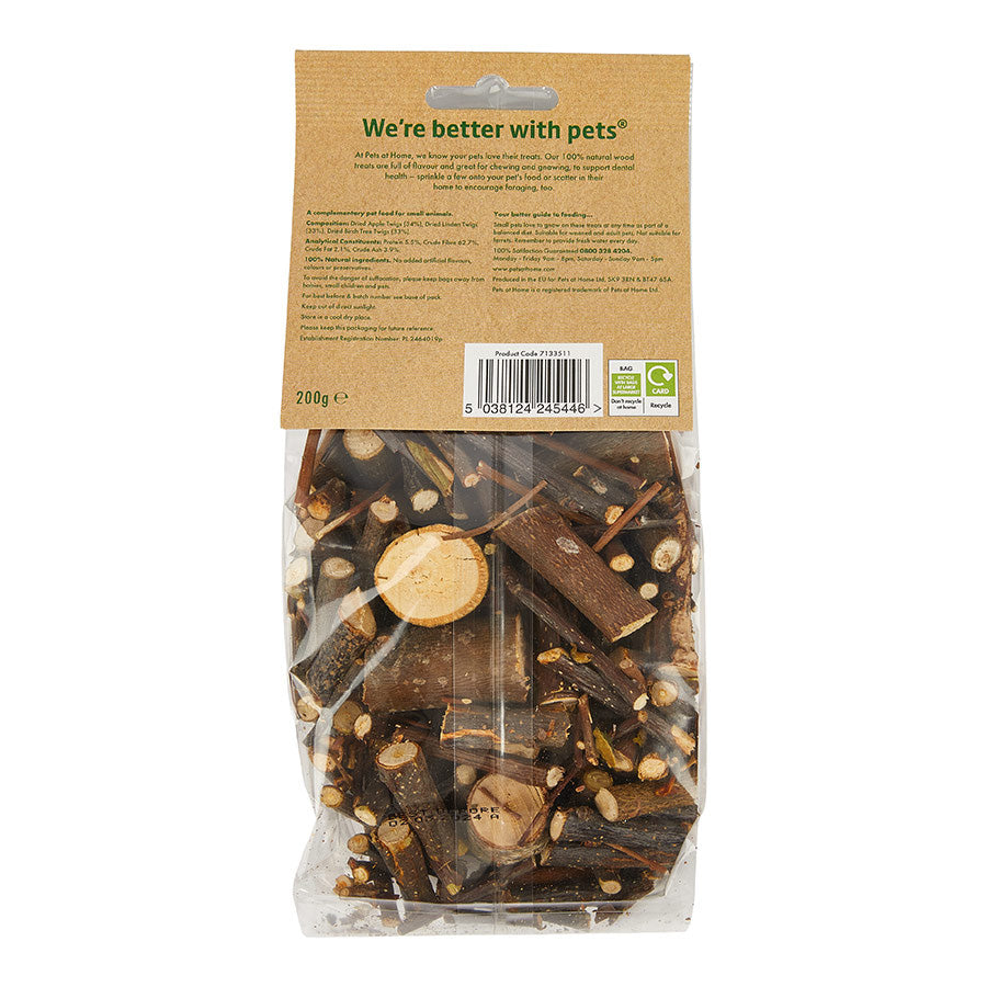 Pets at Home Small Animal Twiggy Treats 200g