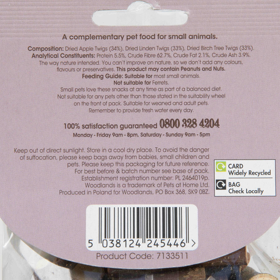 Pets at Home Small Animal Twiggy Treats 200g