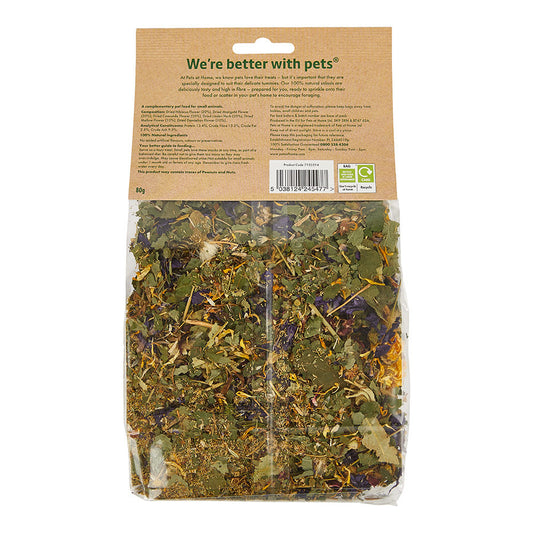 Pets at Home Small Animal Floral Salad Treats 80g
