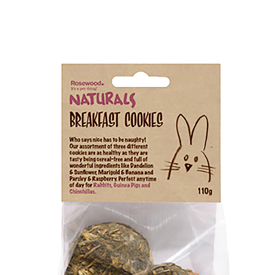 Rosewood Naturals Breakfast Cookies Small Animal Treats 110g