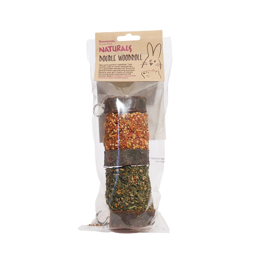 Rosewood Naturals Double Woodroll Small Animal Treats 160g