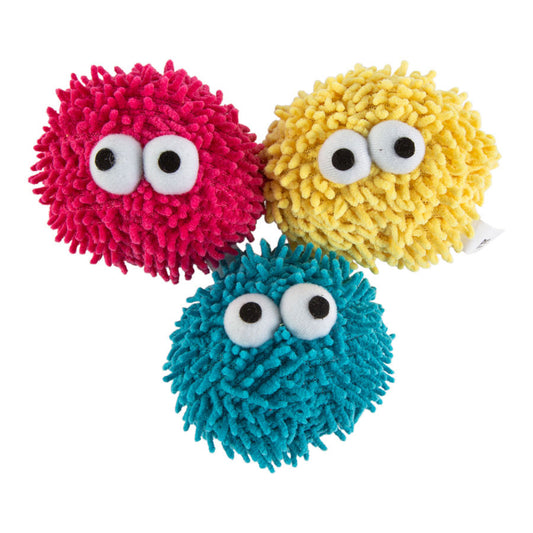 Pets at Home Plush Noodle Monster Squeaky Ball Dog Toy