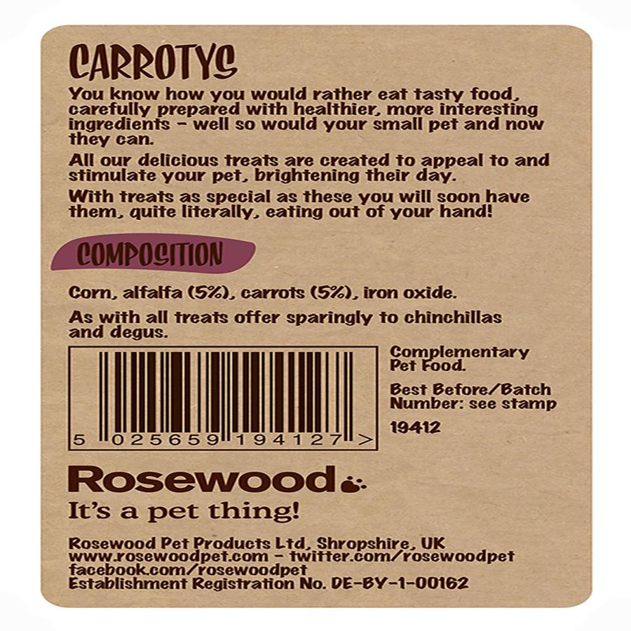 Rosewood Naturals Carrotys for Small Animals 200g