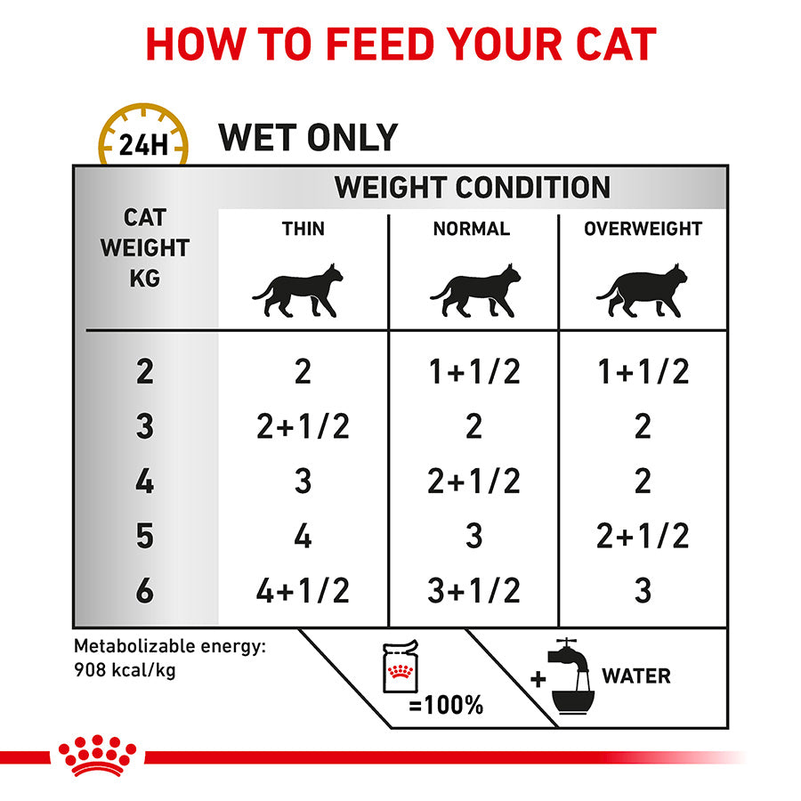 Royal Canin Veterinary Urinary S / O Adult Wet Cat Food in Gravy 48x85g