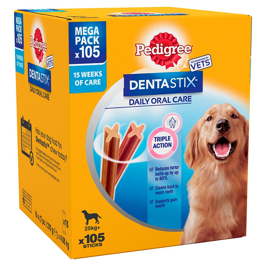 Pedigree Dentastix Daily Adult Large Dog Dental Treats 105 Pack 4.05kg
