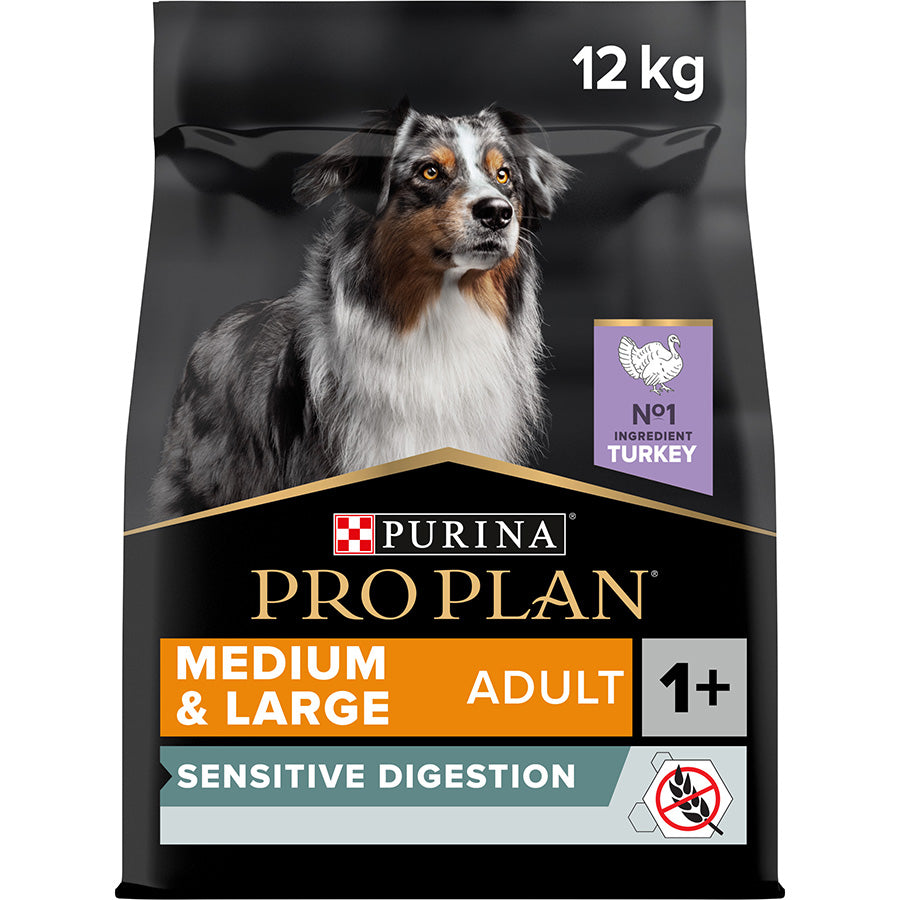 Pro Plan Grain Free Sensitive Digestion Adult Dry Dog Food Turkey 12kg