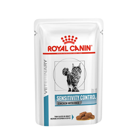 Royal Canin Veterinary Sensitivity Control Adult Wet Cat Food in Gravy 48x85g