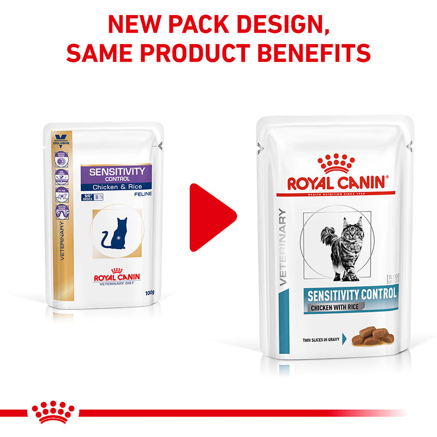 Royal Canin Veterinary Sensitivity Control Adult Wet Cat Food in Gravy 48x85g