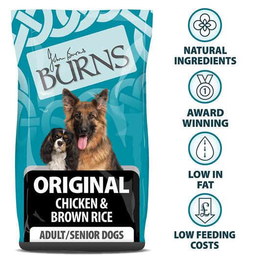Burns Dry Dog Food Chicken & Brown Rice 12kg