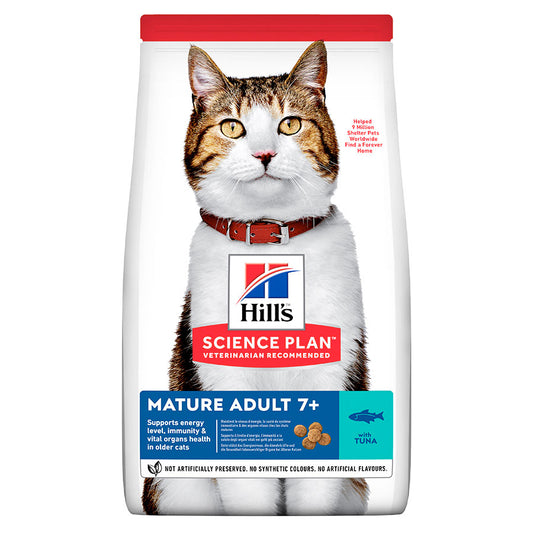 Hill's Science Plan Mature Adult Dry Cat Food Tuna 10kg